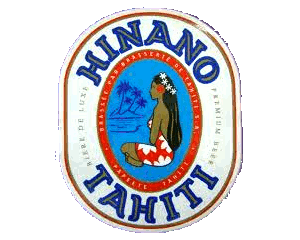 Calcomanía Hinano Vahine - Logotipo ovalada